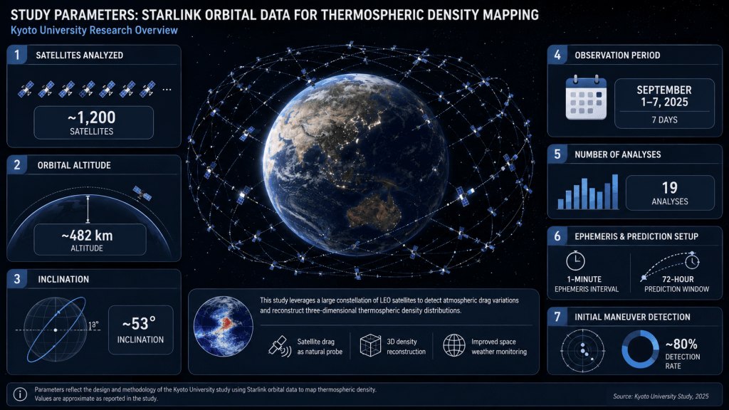 Data utama riset Kyoto University menggunakan satelit Starlink