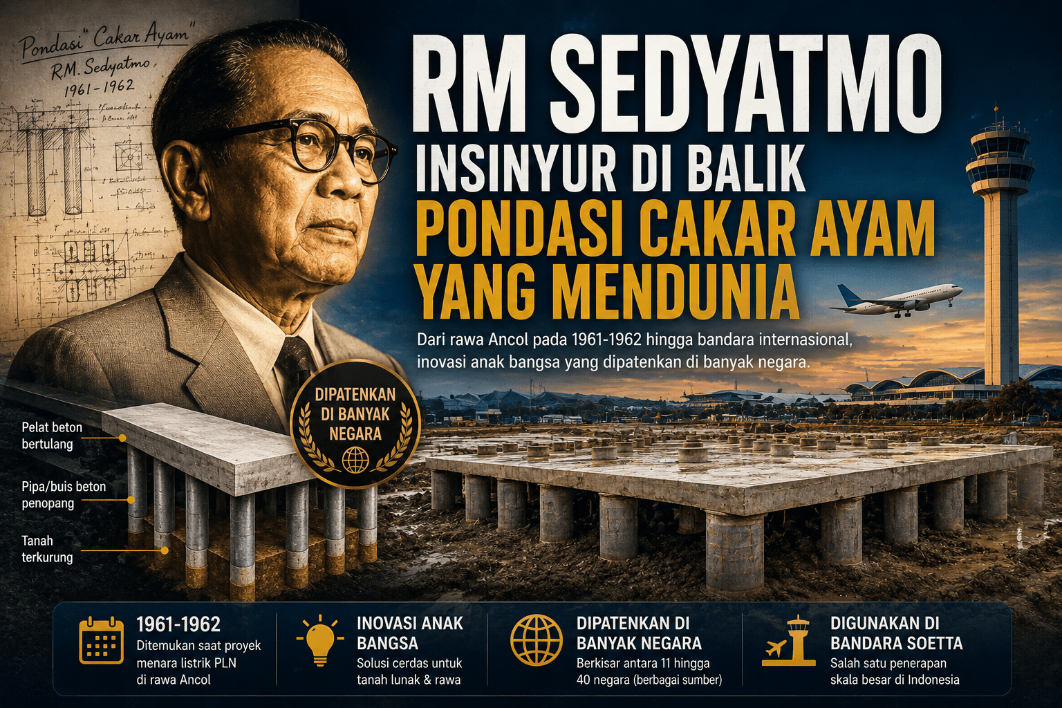 RM Sedyatmo: Insinyur di Balik Pondasi Cakar Ayam yang Mendunia 1 image